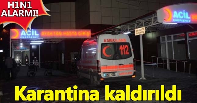 Esenyurt Devlet Hastanesi'ndeki h1n1 karantinası kaldırıldı