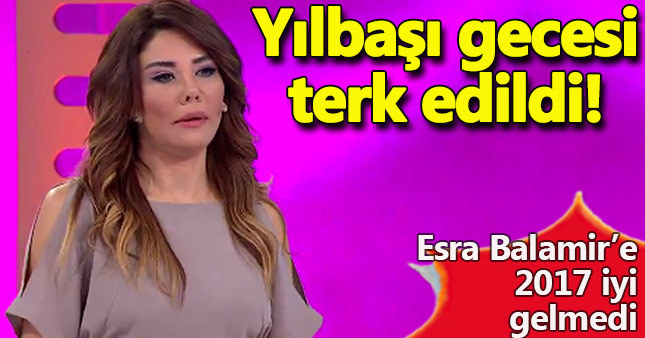 Esra Balamir'e yılbaşı şoku