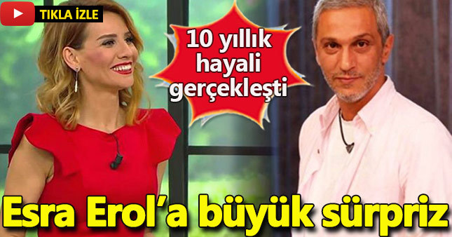 Esra Erol'a eşinden canlı yayında büyük sürpriz
