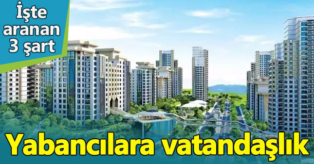 Ev alan yabancıya Türk vatandaşlığı verilecek