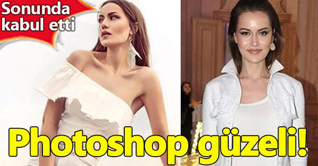 Fahriye Evcen'den photoshop açıklaması