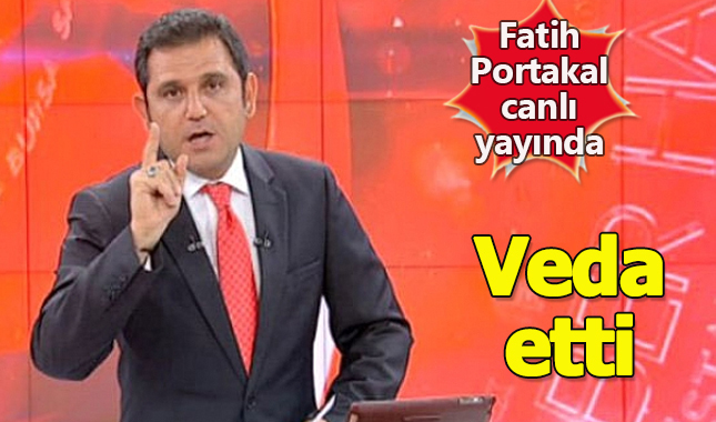 Fatih Portakal canlı yayında veda etti