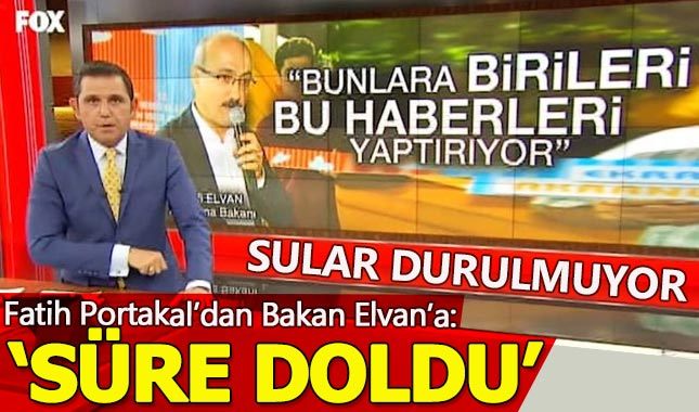 Fatih Portakal ve Lütfi Elvan arasında sular durulmuyor