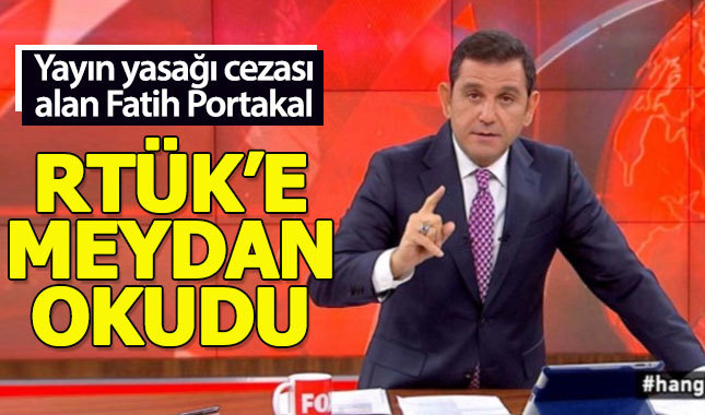 Fatih Portakal'dan RTÜK'ün cezasına sert tepki
