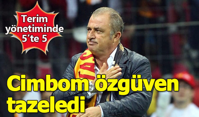 Fatih Terim Galatasaray'ın başında 5'te 5 yaptı
