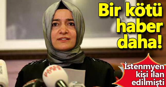 Fatma Betül Sayan Kaya'ya bir kötü haber daha