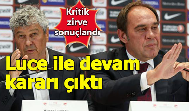 Federasyon Lucescu ile yola devam dedi
