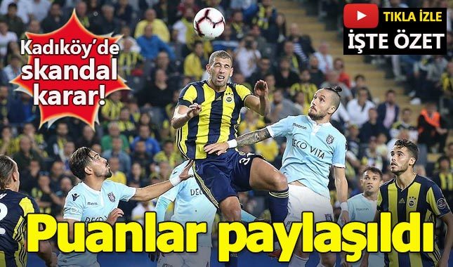 Fenerbahçe 0-0 Başakşehir Maç Özeti - Elia ofsayt pozisyonu videosu