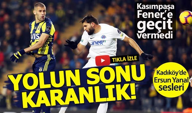 Fenerbahçe 2-2 Kasımpaşa Maç özeti goller (Video)