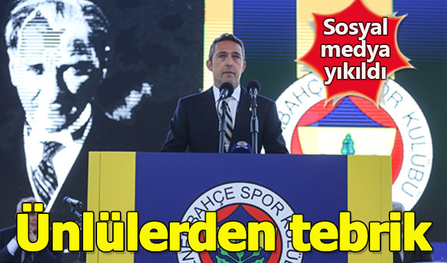 Fenerbahçe'nin yeni başkanı Ali Koç'a ünlülerden tebrik mesajı yağdı