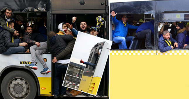 Fenerbahçe taraftarı Beşiktaş'ta