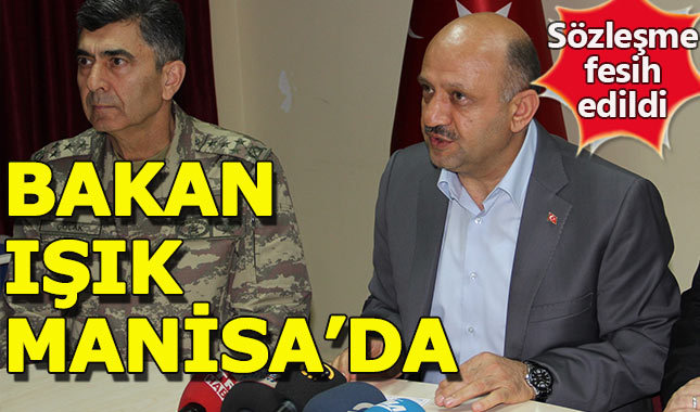 Fikri Işık, incelemelerde bulunmak üzere Manisa'da