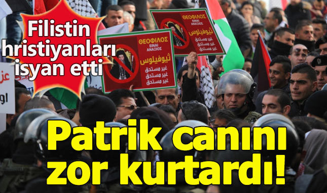 Filistinli hristiyanlar isyan bayrağını çekti