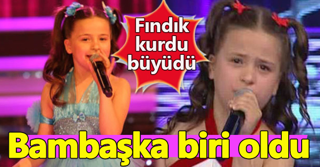 Fındık kurdu Berna büyüdü genç kız oldu
