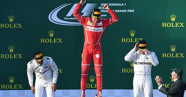Formula 1 2017'nin ilk yarışı Vettel'in