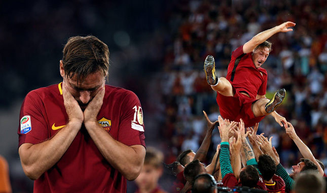 Francesco Totti futbol kariyerini noktaladı