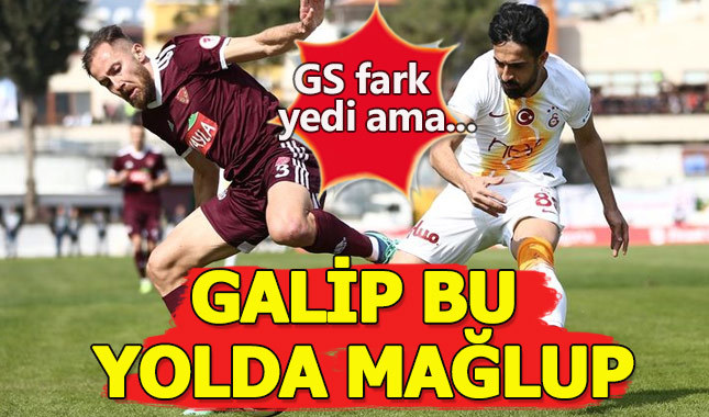 Galatasaray, Hatayspor'dan fark yedi ama turu geçti