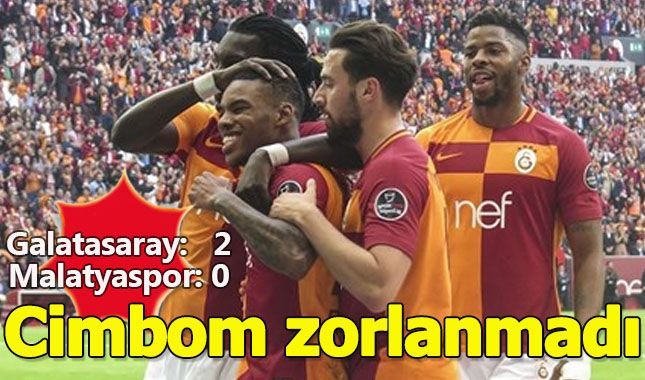 Galatasaray Şampiyonluğa çok yakın (Galatasaray 2 - 0 Malatyaspor maçın geniş özeti)
