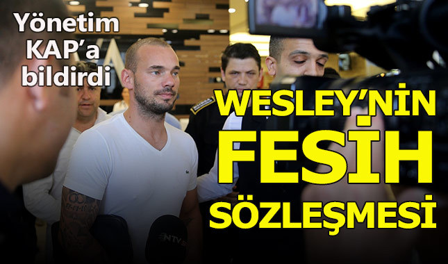 Galatasaray, Sneijder'i resmen gönderdi, işte mali detaylar