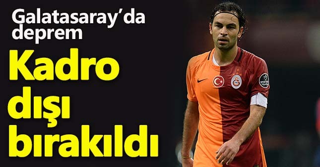 Galatasaray'da Selçuk İnan kadro dışı bırakıldı