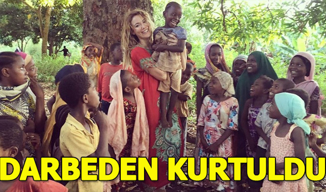 Gamze Özçelik darbeden kurtuldu
