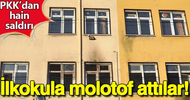 Gaziantep'te okula molotofkokteylli saldırı