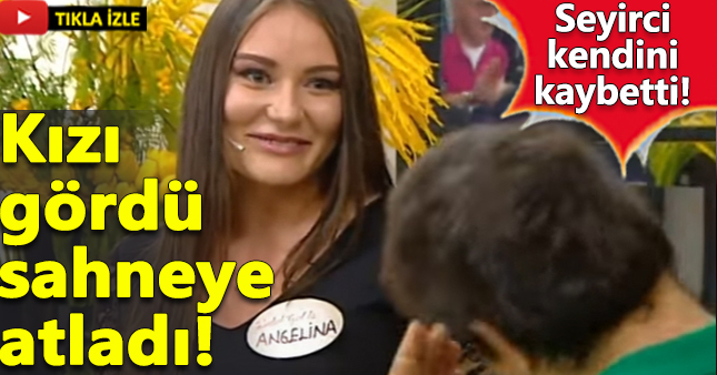 Gelin adayını gören seyirciden şok hareket!