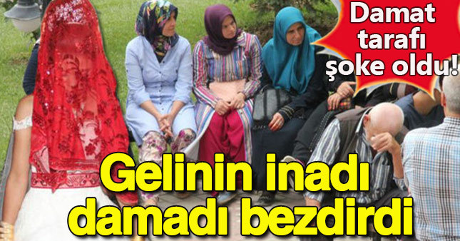Gelinin inadı damat tarafını bitirdi!