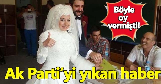 Gelinlikle oy veren Ak Parti'li yönetici hayatını kaybetti