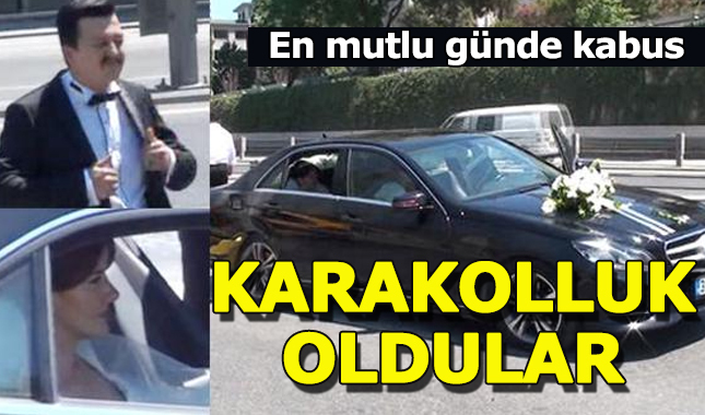 Genç çift düğün gününde kabusu yaşadı