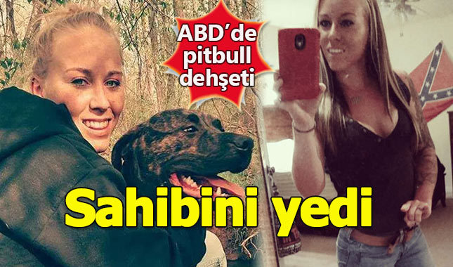 Genç kadını pitbull cinsi köpekleri yedi