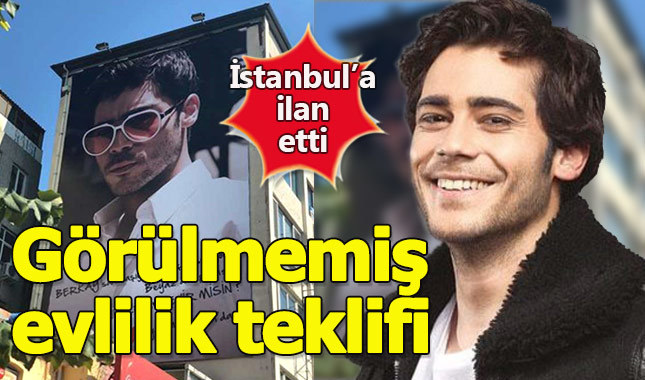 Genç oyuncuya görüşmemiş evlilik teklifi