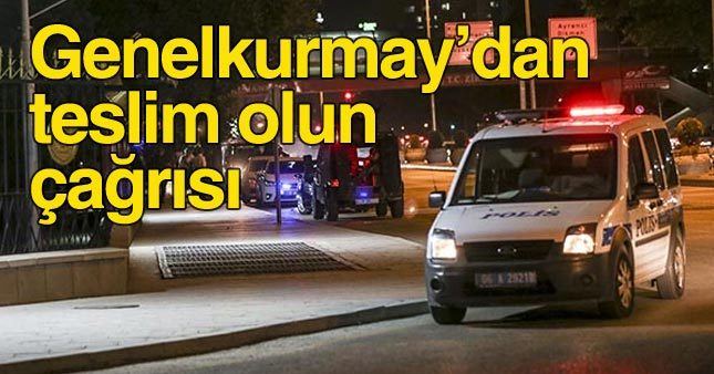 Polis amirinden askere teslim olun çağrısı