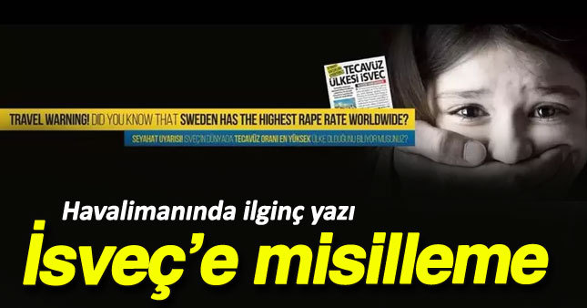 Güneş Gazetesi'nden İsveç'e misilleme