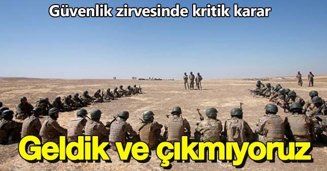 Güvenlik toplantısında kritik Başika kararı