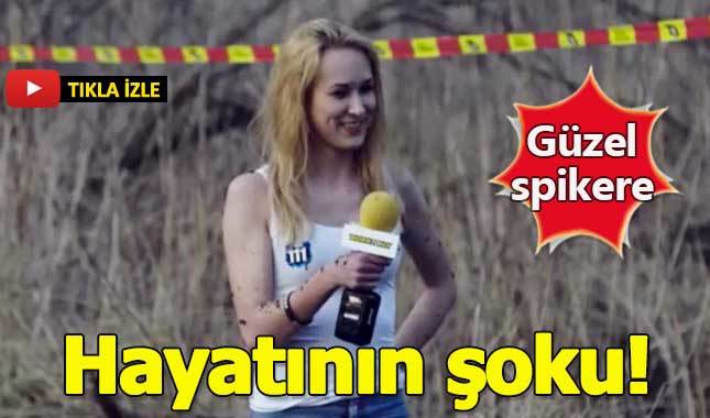 Güzel sunucuya hayatının şokunu yaşattı