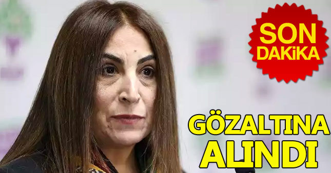 HDP'li Aysel Tuğluk gözaltına alındı