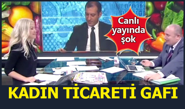 Habertürk TV'de kadın ticareti gafı ve Ebru Bakinin alkışlık cevabı