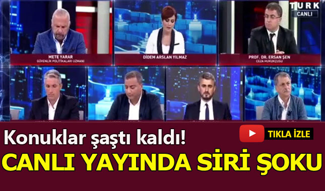 Habertürk canlı yayınında 'Siri' kazası