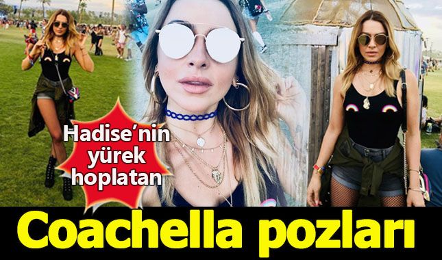 Hadise'nin Coachella pozları olay oldu