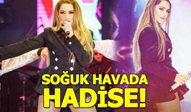 Hadise soğuk havada alev aldı