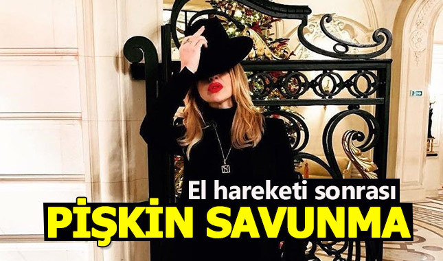 Hadise'den tepki çeken el hareketine açıklama