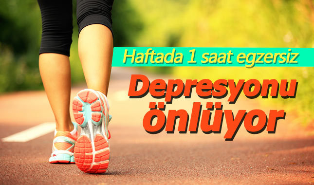 Haftada bir saat egzersiz yapmak zihinsel sağlığa iyi geliyor