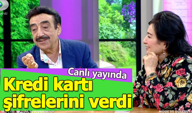 Hakkı Bulut, canlı yayında kredi kartı şifrelerini verdi