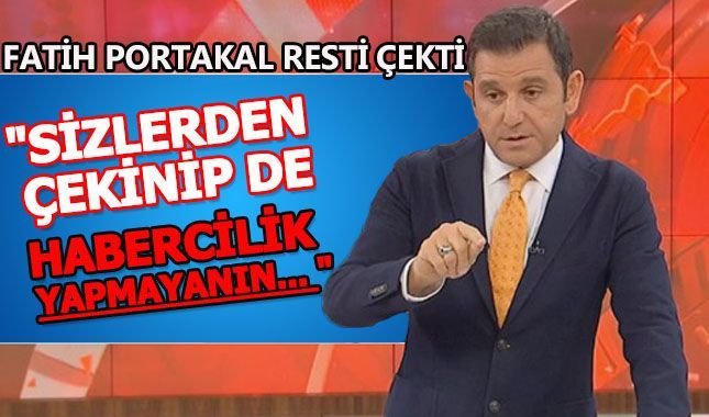 Hakkında açılan soruşturma sonrası Fatih Portakal patladı