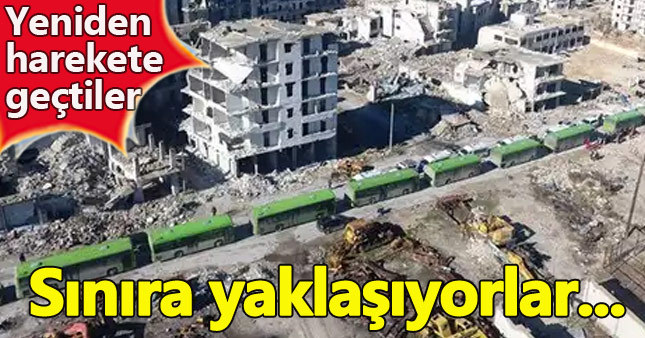 Halep'te tahliye işlemleri sürüyor