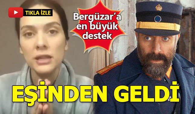 Halit Ergenç'ten eşi Bergüzar Korel'e destek