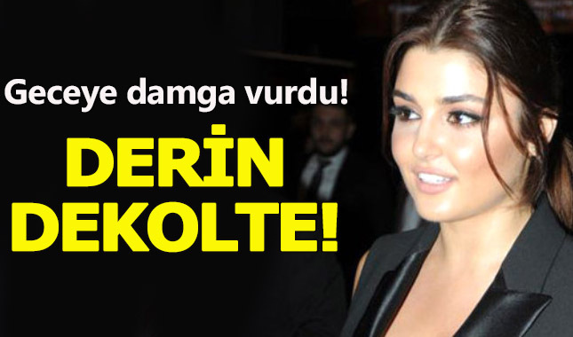 Hande Erçel göğüs dekoltesiyle yürek hoplattı