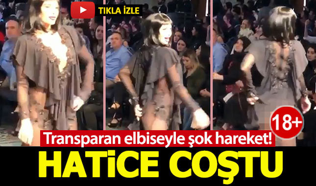 Hatice yine rahat durmadı! Bu kez defilede...