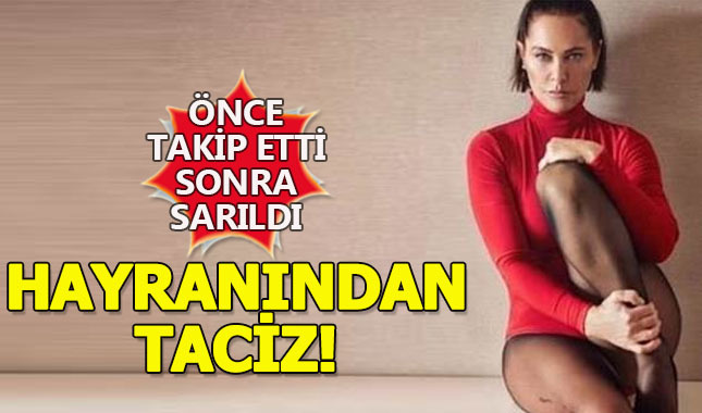 Hayranı arkadan gelip sarılınca büyük panik yaşadı